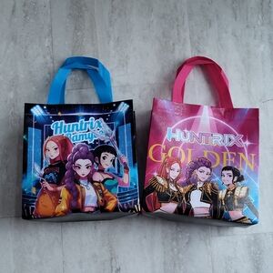 K-Pop Demon Hunters 2-Pack Reusable Bags Gift Bags NEW